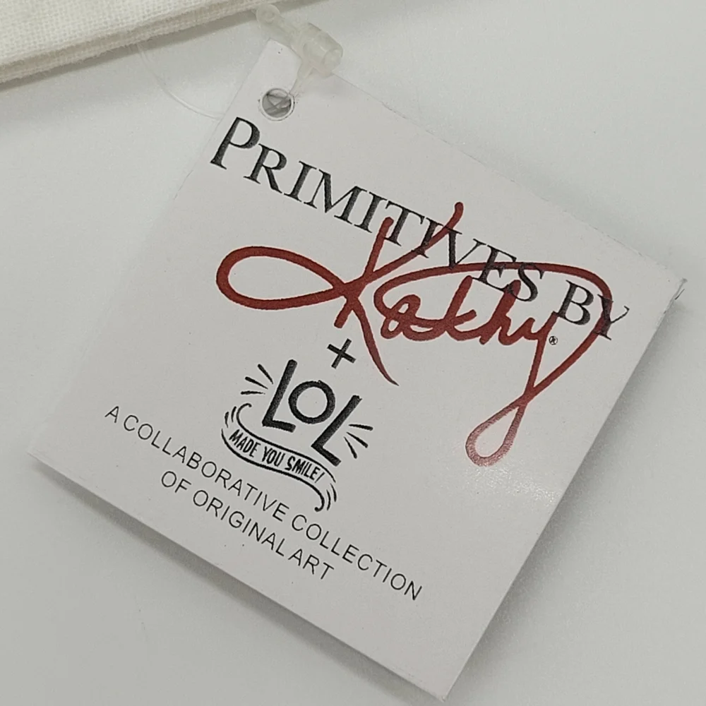 Primitives by Kathy Cat Hair Is My Glitter Dish Towel White Black Gold 28x28 NEW
